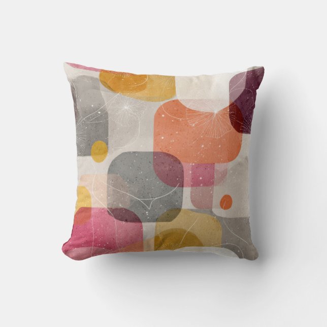 Almohada Decorativa Formas Orgánicas Abstractas Mo (Anverso)