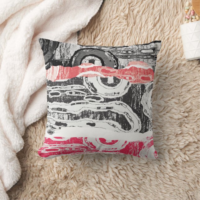 Almohada Decorativa – Friction Lands Diseño Abstra (Manta)