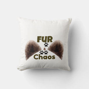 Almohada decorativa Fur & Chaos para amantes de ma