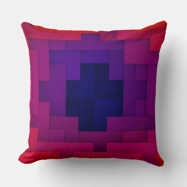 Almohada decorativa geométrica (Anverso)