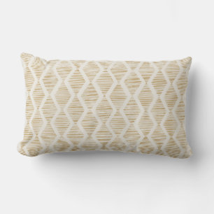 Almohada decorativa geométrica de diamante amarill