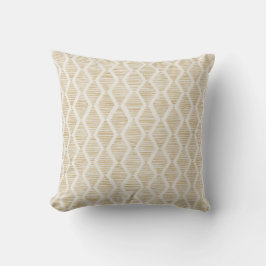 Almohada decorativa geométrica de diamante amarill