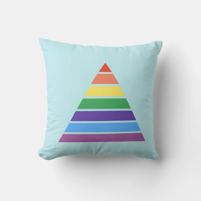 Almohada Decorativa Geométrica de Triángulo Arcoír (Anverso)
