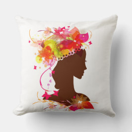 Almohada Decorativa Glossy Floral Girl