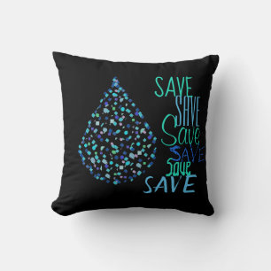 Almohada Decorativa Gota de Agua Funky Salva Agua