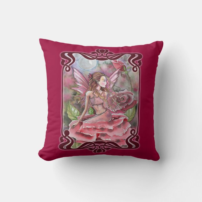 Almohada decorativa Hada Rosa (Anverso)