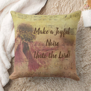 Almohada Decorativa Haz Un Ruido Alegre Al Señor