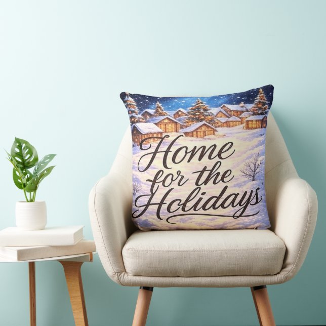 Almohada decorativa 'Hogar para las fiestas' (Silla)