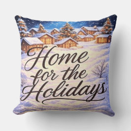 Almohada decorativa 'Hogar para las fiestas'