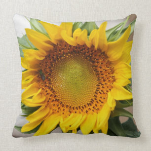 Almohada decorativa impresa girasol