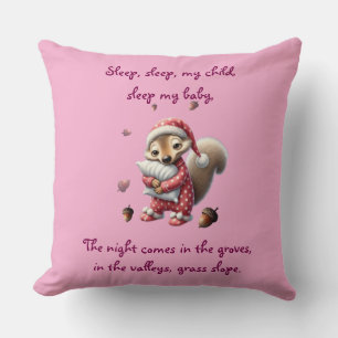 almohada decorativa infantil con ardilla personali