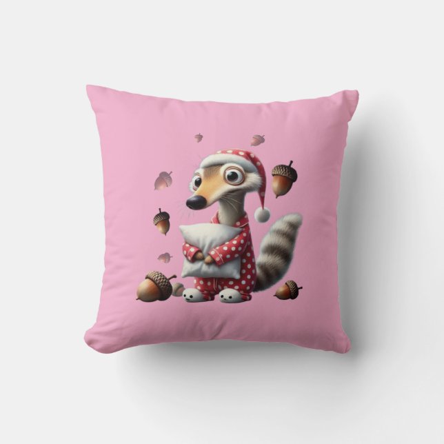 almohada decorativa infantil con ardilla personali (Anverso)