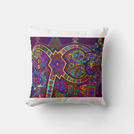 Almohada decorativa inspirada en arte antiguo