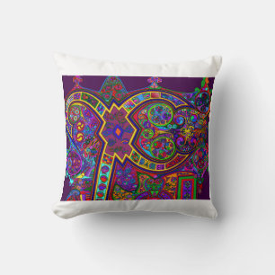 Almohada decorativa inspirada en arte antiguo