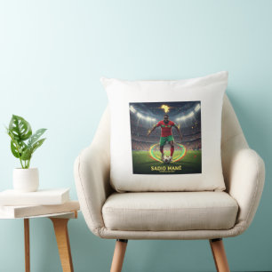 Almohada Decorativa Inspirada en Leyenda del Fútbo