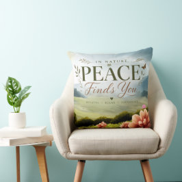 Almohada Decorativa Inspiradora 'La Paz Te Encuent
