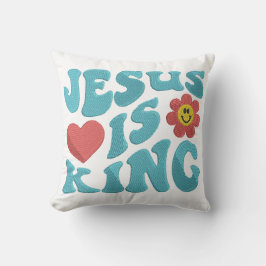 Almohada decorativa Jesús es Rey