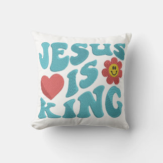 Almohada decorativa Jesús es Rey