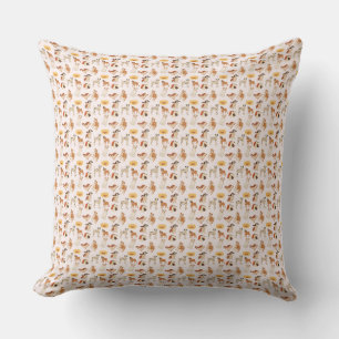 Almohada decorativa juguetona con patrón de animal