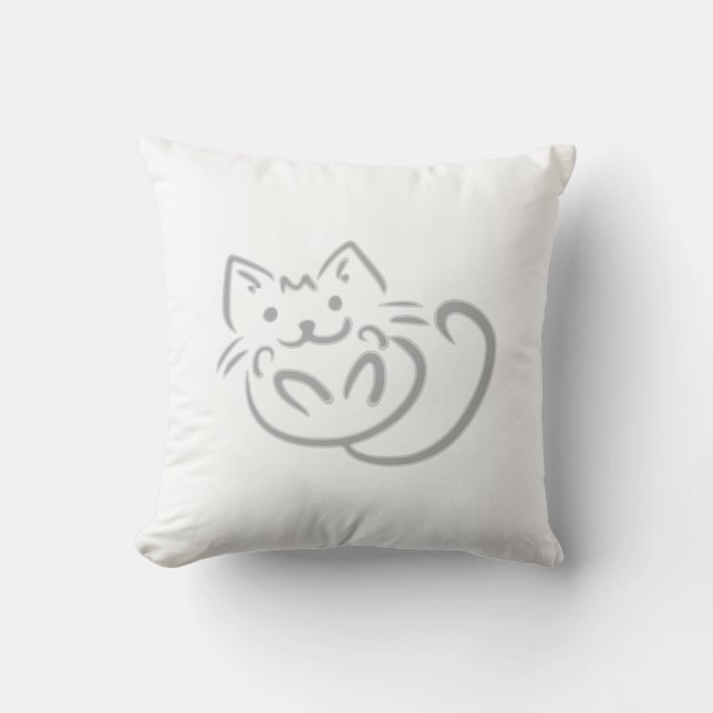 Almohada decorativa Kitty Kat (Anverso)