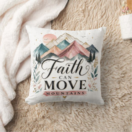 Almohada Decorativa La Fe Mueve Montañas