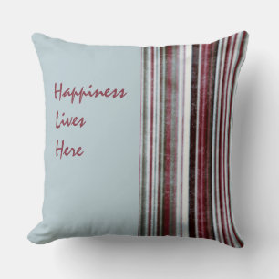 Almohada Decorativa "La Felicidad Vive Aquí"