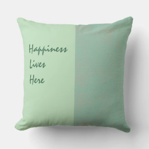 Almohada Decorativa "La Felicidad Vive Aquí"