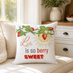 Almohada decorativa Life is Berry Sweet