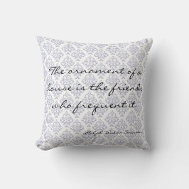 Almohada decorativa literaria casera de la cita de