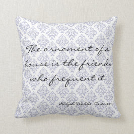 Almohada decorativa literaria casera de la cita de