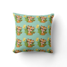 Almohada decorativa Little Tiger & Butterfly