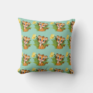 Almohada decorativa Little Tiger & Butterfly