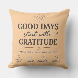Almohada Decorativa 'Los Buenos Días Comienzan Con