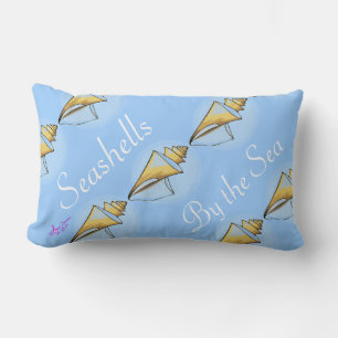Almohada decorativa lumbar frente al mar