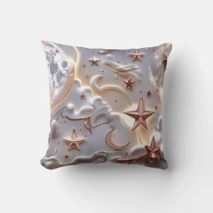 Almohada Decorativa - Luna Celestial Blanco Mármol