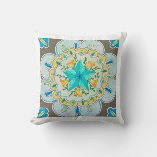 Almohada decorativa mandala colorida Kaleidoscope 