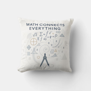 Almohada Decorativa Math Connects Everything Regal