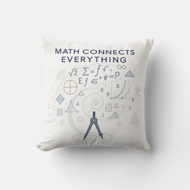 Almohada Decorativa Math Connects Everything Regal (Anverso)