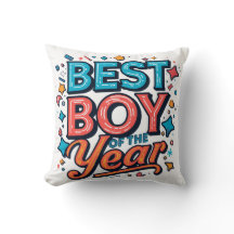 Almohada Decorativa Mejor Niño Del Año - Decoració