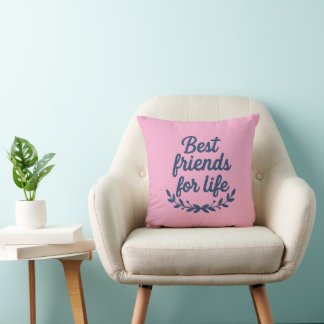 Almohada Decorativa Mejores Amigos Para Toda La Vi