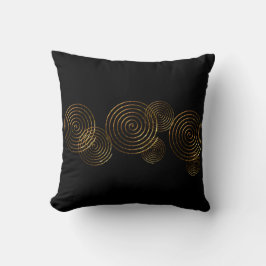 Almohada decorativa metálica dorada símbolo celta
