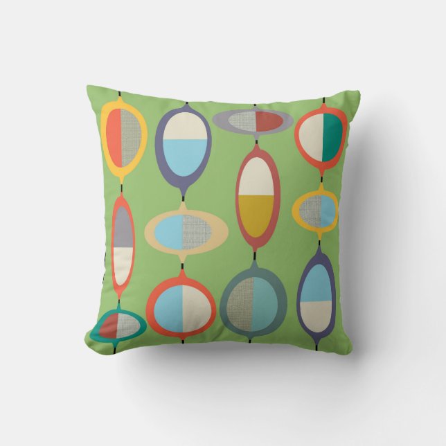 Almohada decorativa Mid-Century Modern No. 7 (Anverso)