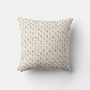 Almohada decorativa minimalista con estampado flor