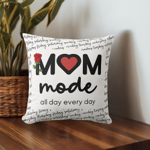 Almohada Decorativa Modo Mamá Todo el Día