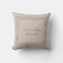 Almohada decorativa monogramada