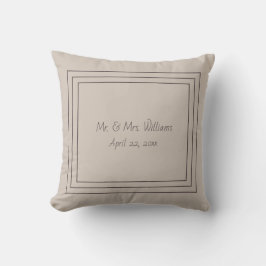 Almohada decorativa monogramada