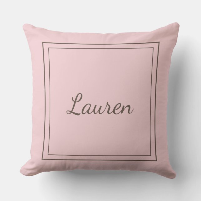 Almohada decorativa monogramada (Anverso)