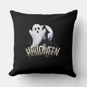 Almohada decorativa negra espeluznante de Hallowee