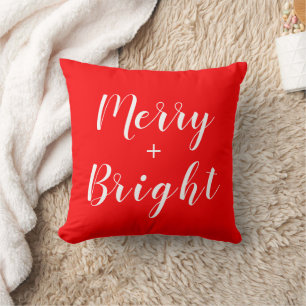 Almohada decorativa negra roja Merry + Bright Navi