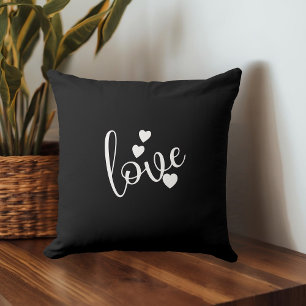 Almohada decorativa negra y blanca